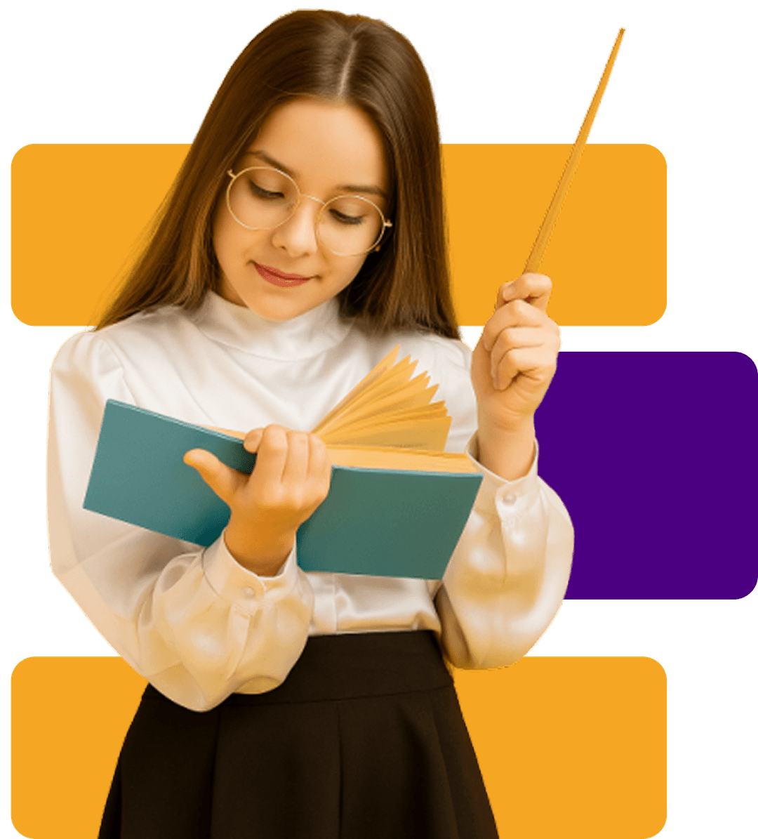 Teacher inspiring students